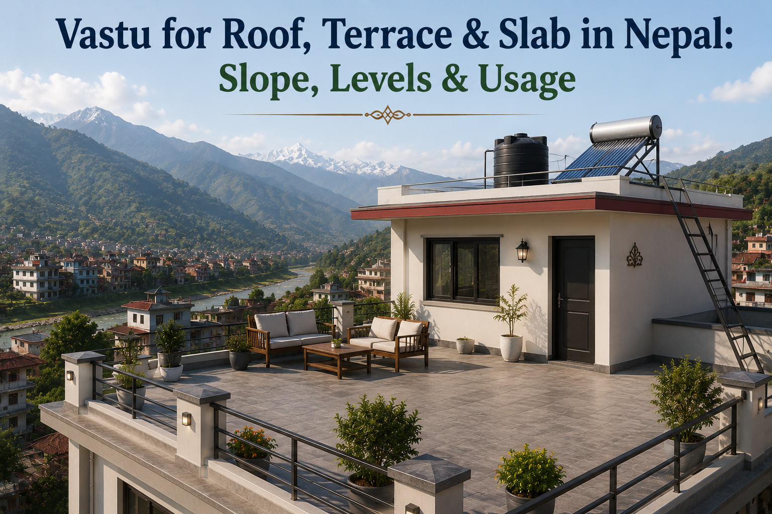 Vastu for Roof, Terrace & Slab in Nepal: Slope, Levels & Usage