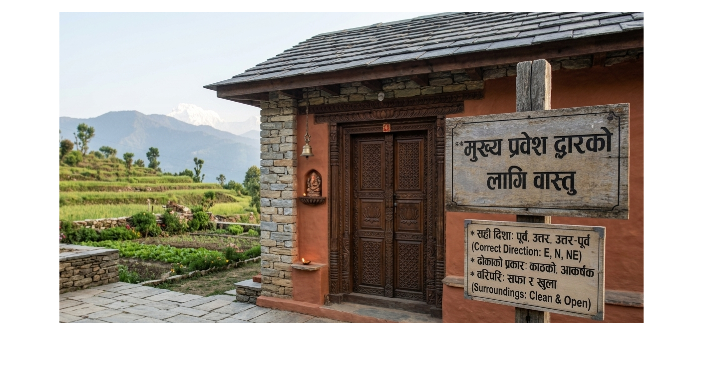 नेपालमा मुख्य प्रवेश द्वारको वास्तु: मुख्य ढोकाको दिशा र निर्देशन